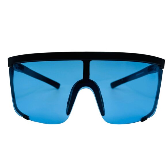 9295 | Blue Wrap Sunglasses - Picture 1 of 5